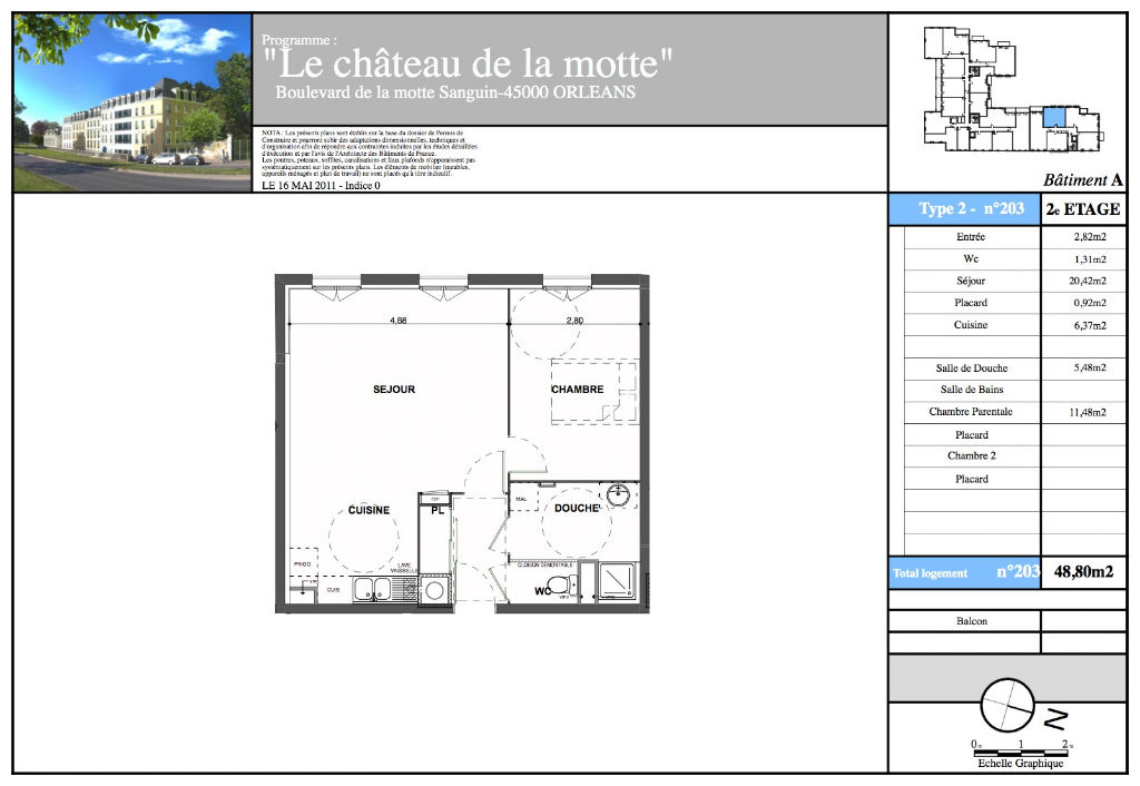 Appartement à louer à ORLEANS (45000).