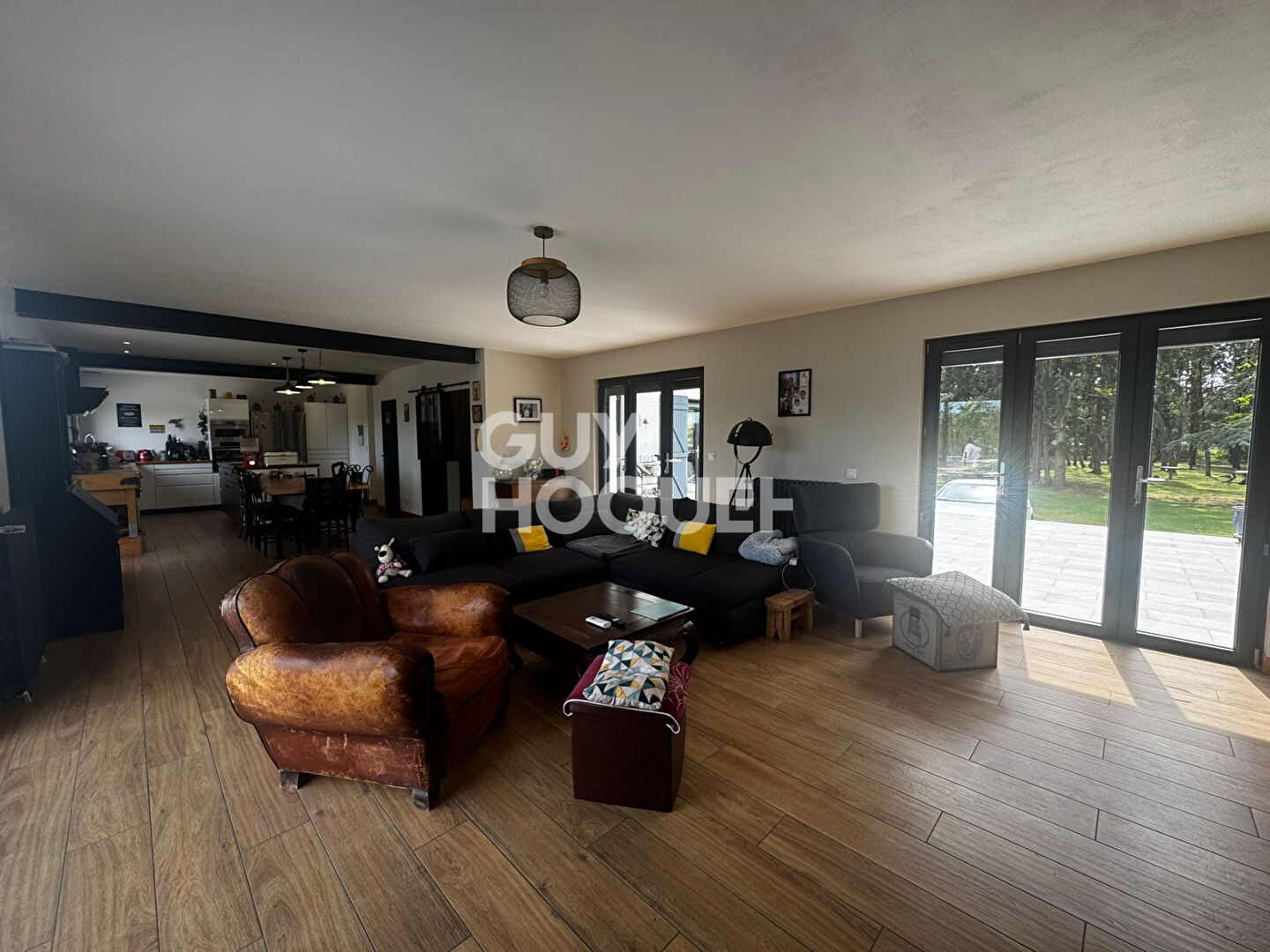 Propriété rénovée avec piscine et vue dégagée, environnement privilégié à Vienne-en-Val