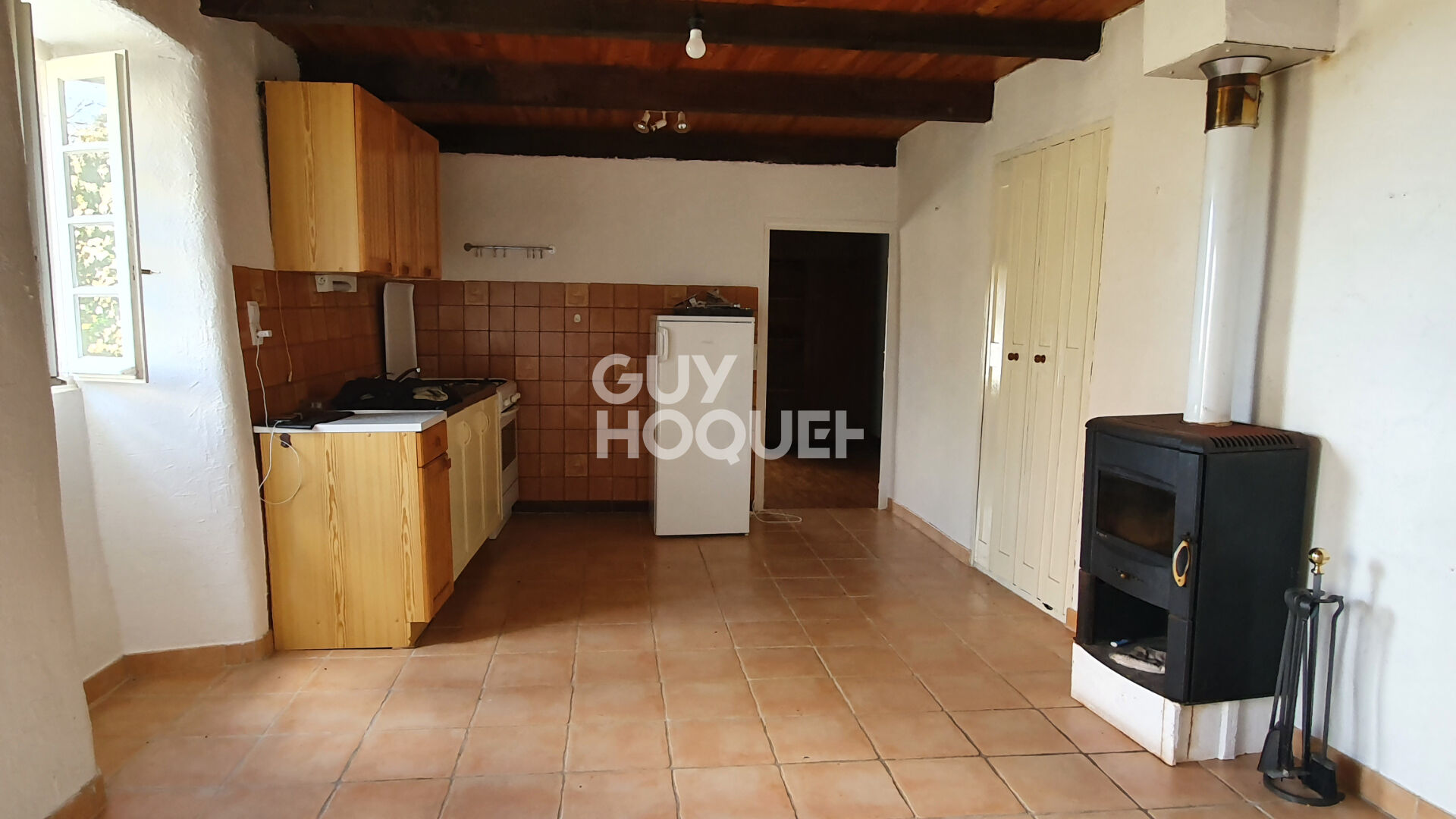 Maison et terrain constructible avec splendide vue à Pranles (proche Privas)