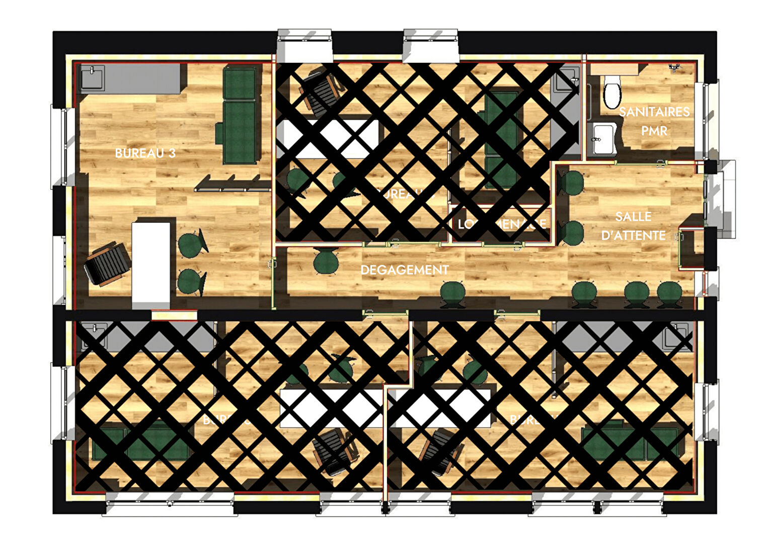 À louer , Bureau indépendant au sein d'un espace professionnel moderne à Paray-le-Monial