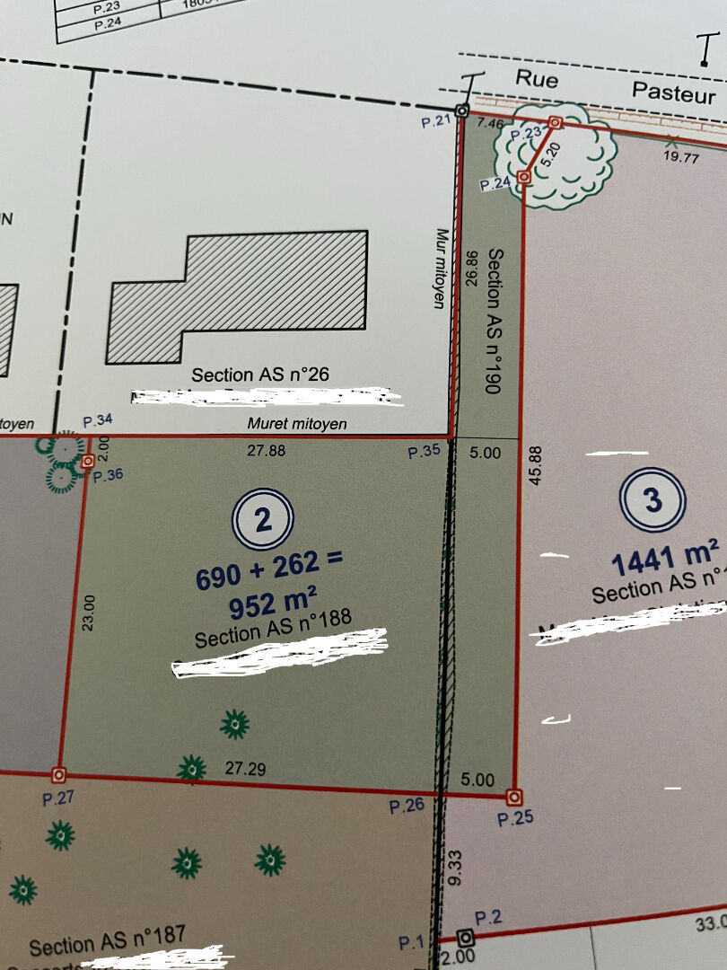 TERRAIN CONSTRUCTIBLE SAINT VALLIER 952 m2