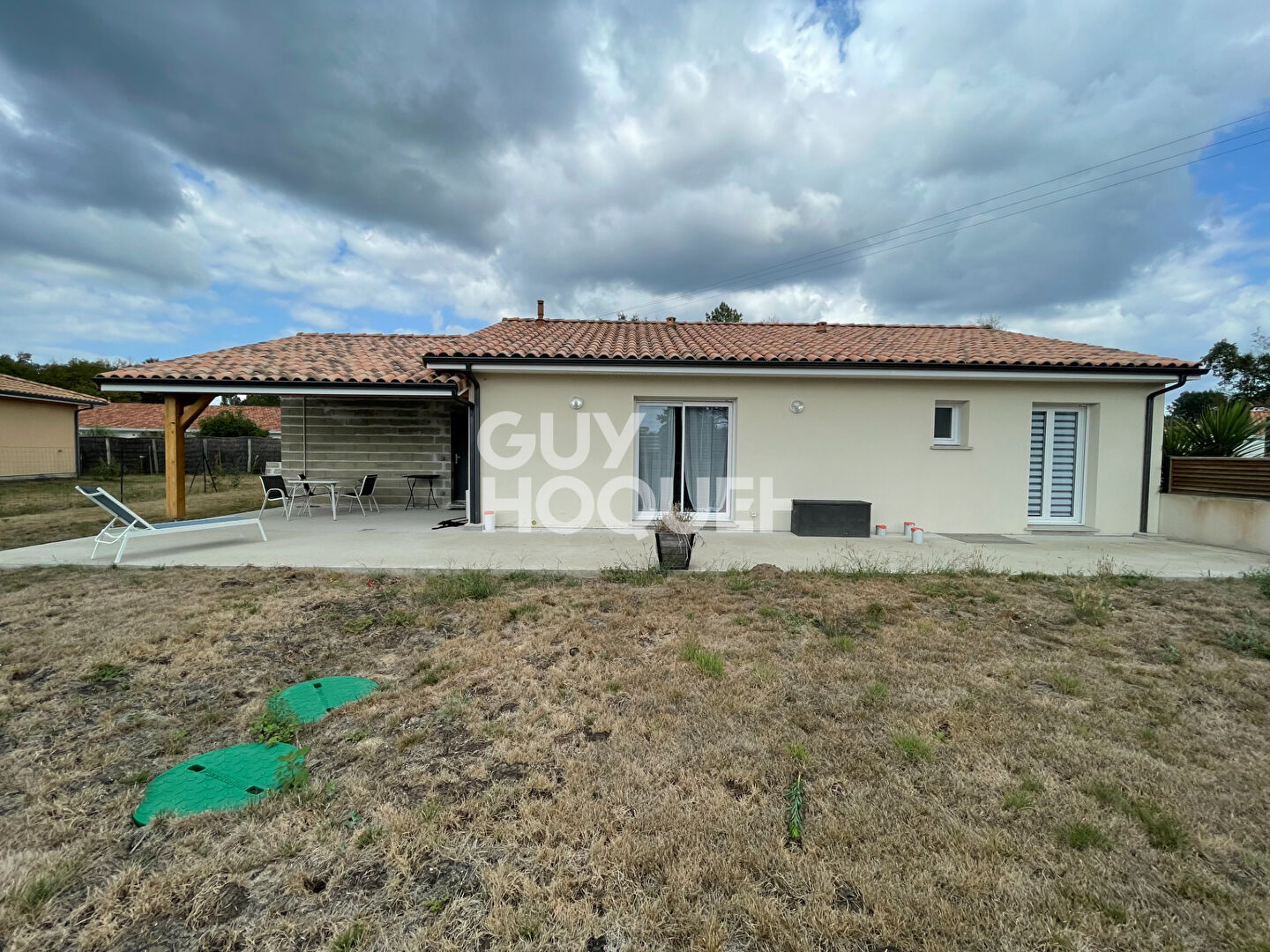 Maison contemporaine, 3 chambres.