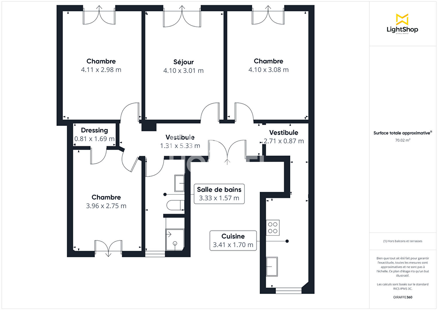 4 pièces - Rue Lacretelle