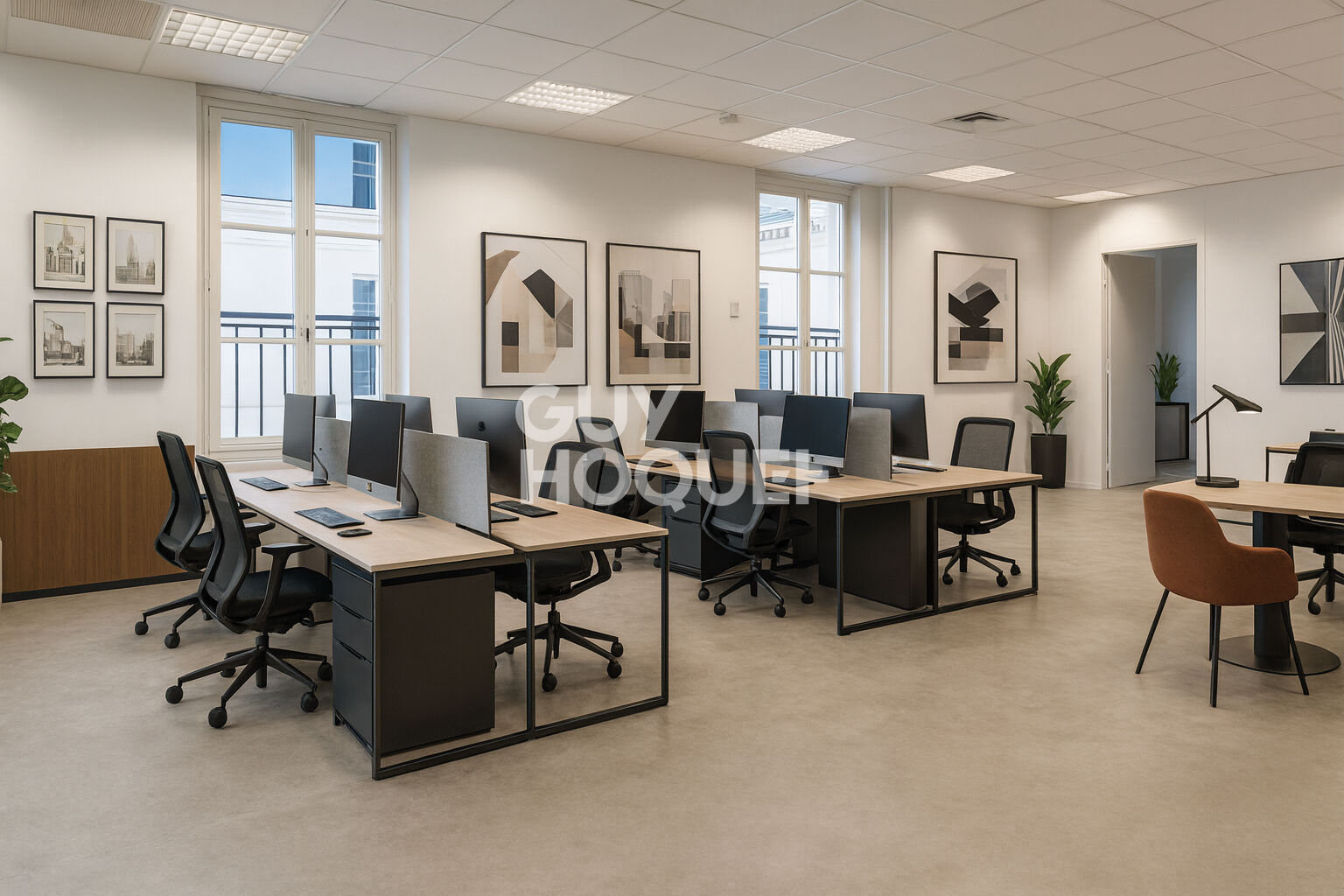 Bureaux à louer 94 m2 - Paris 9ème