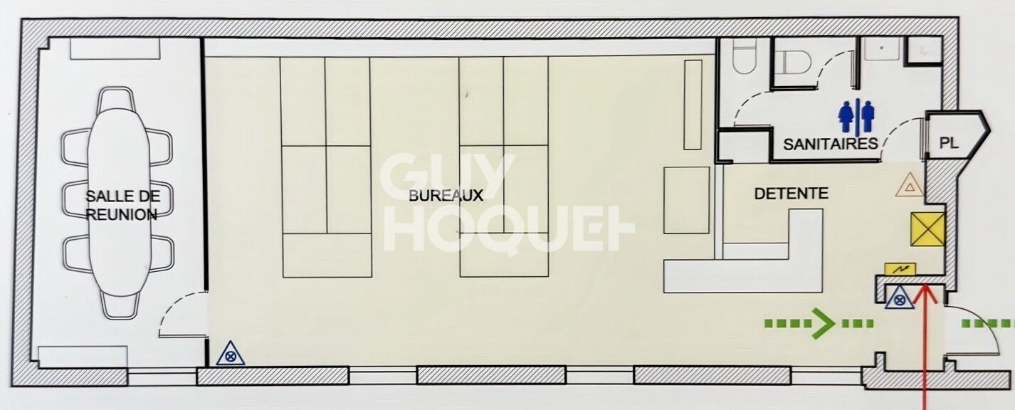 Bureaux à louer 94 m2 - Paris 9ème