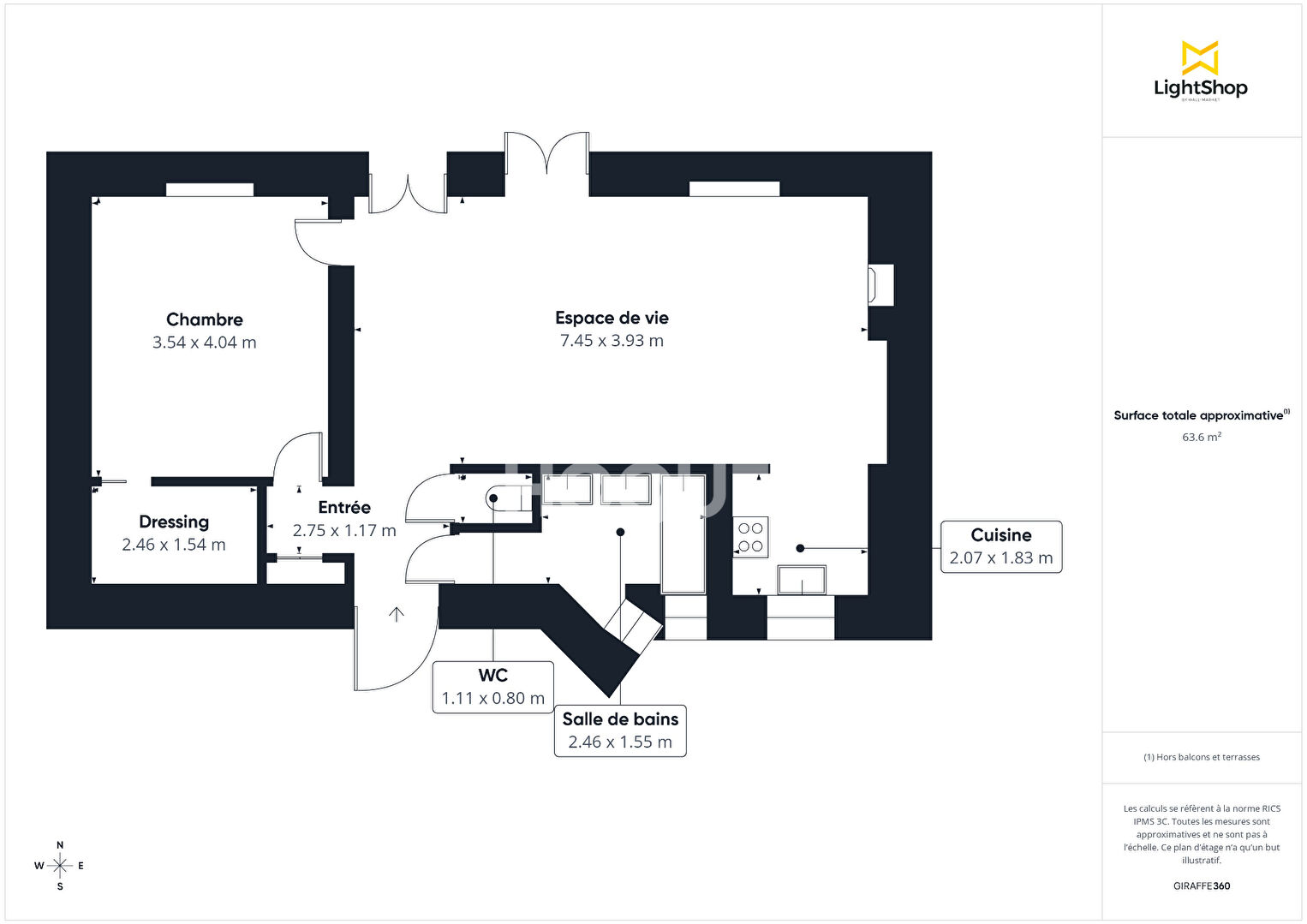Beau 2/3 pièces en étage élevé avec ascenseur avec vue dégagée sans vis-à-vis