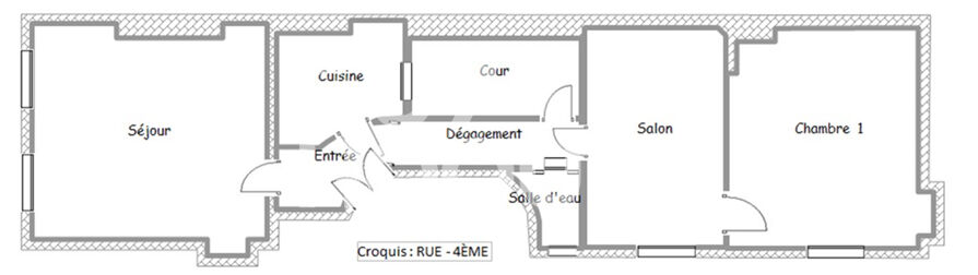 Bel appartement dans l'ancien - 3P - 56m²