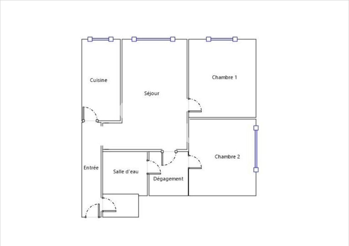 VENTE d'un appartement T3 (56 m²) à PANTIN