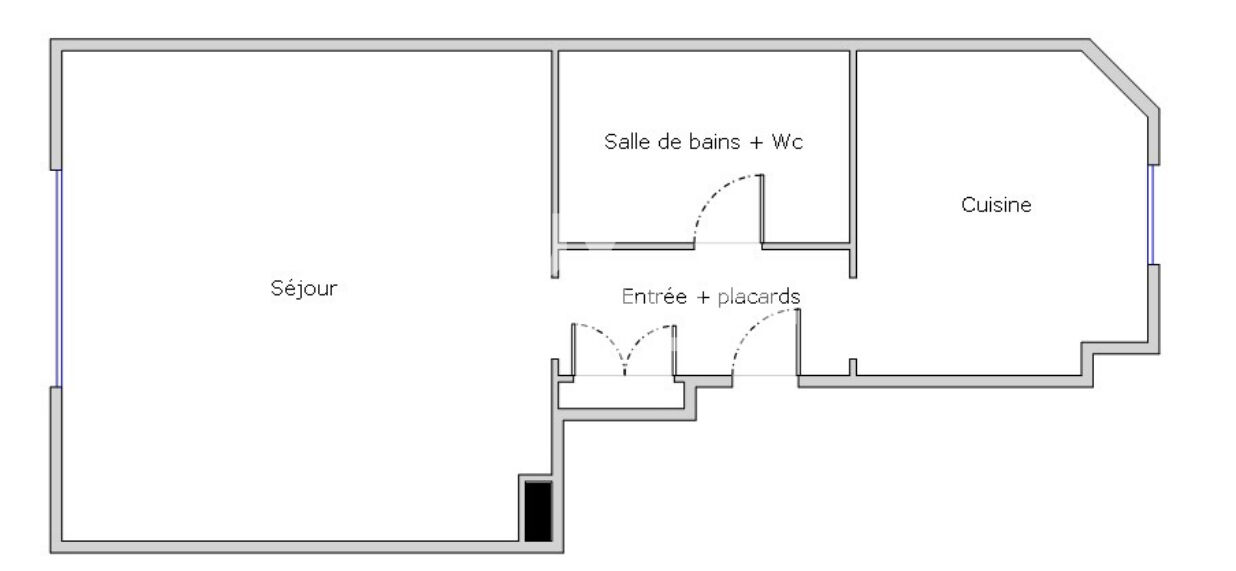 Studio à Pantin 35 m²
