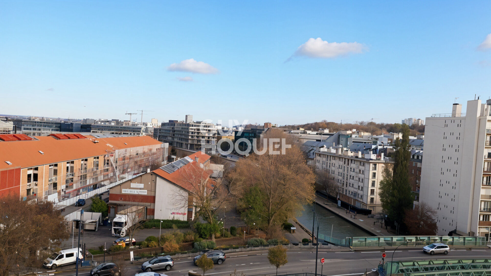 2 pièces vue canal de l'Ourcq