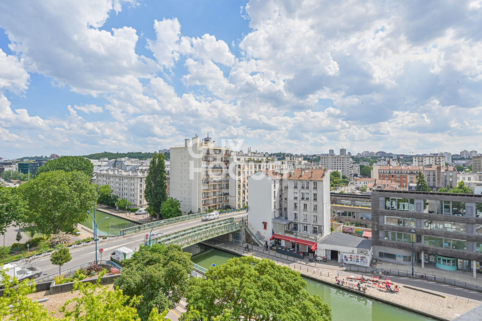 2 pièces vue canal de l'Ourcq
