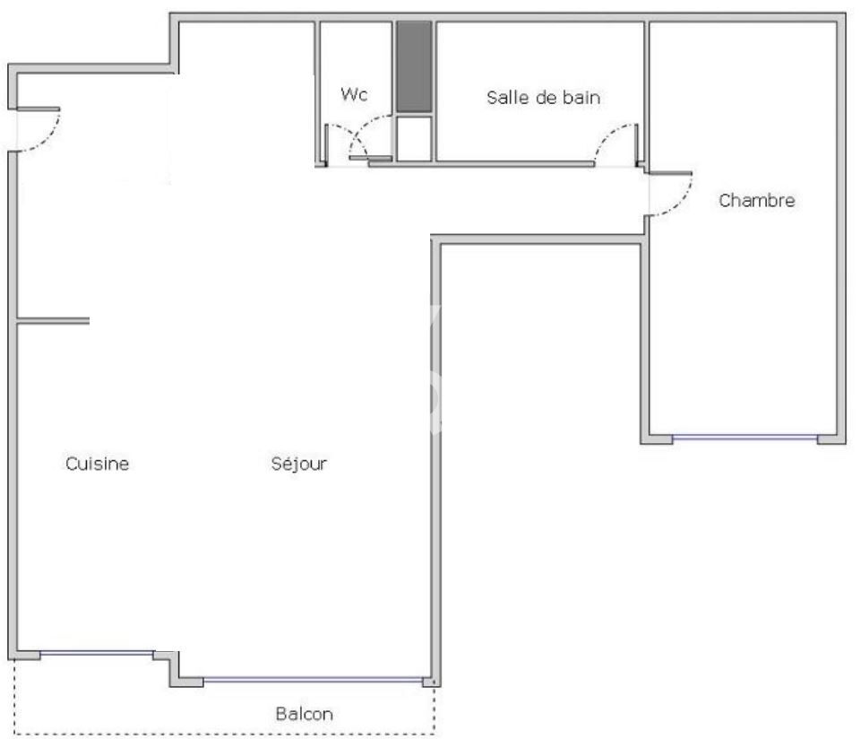 2 pièces vue canal de l'Ourcq