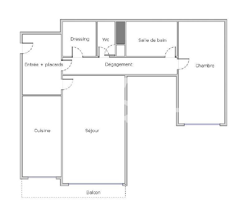 2 pièces vue canal de l'Ourcq