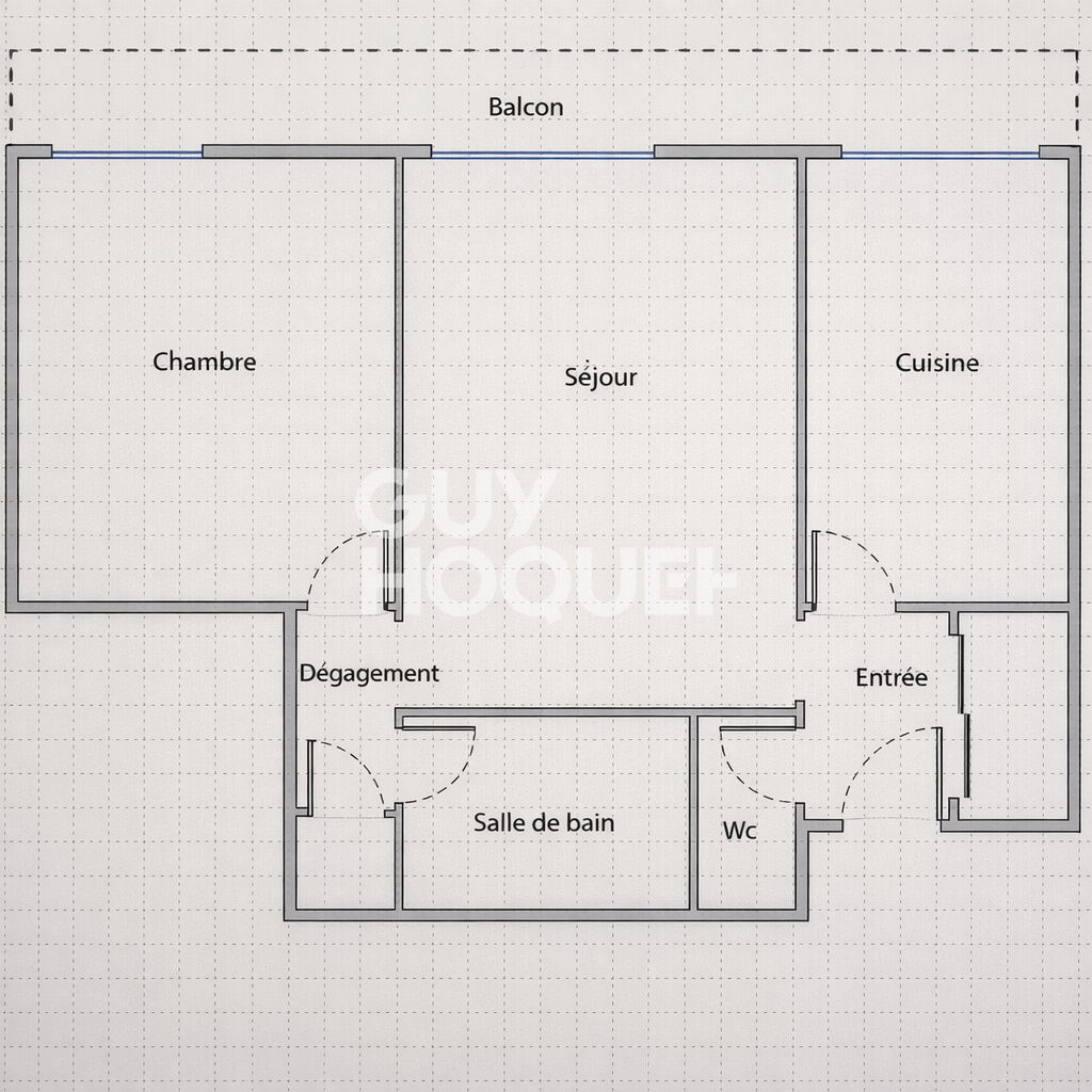 2 pièce avec balcon - vue imprenable !
