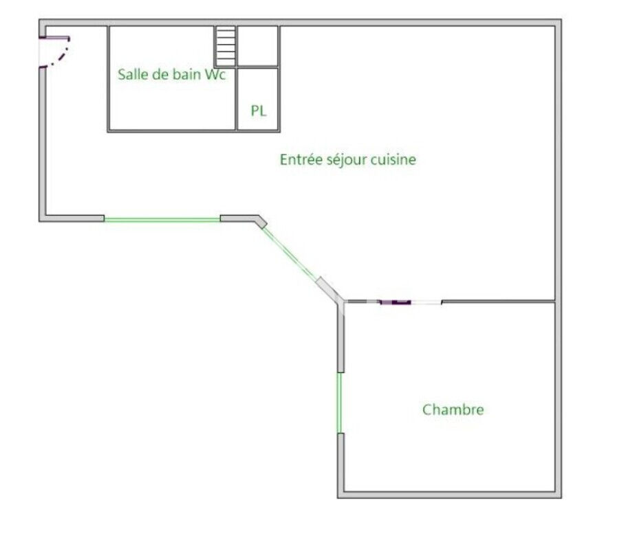 Appartement 2 pièces - 28 m²