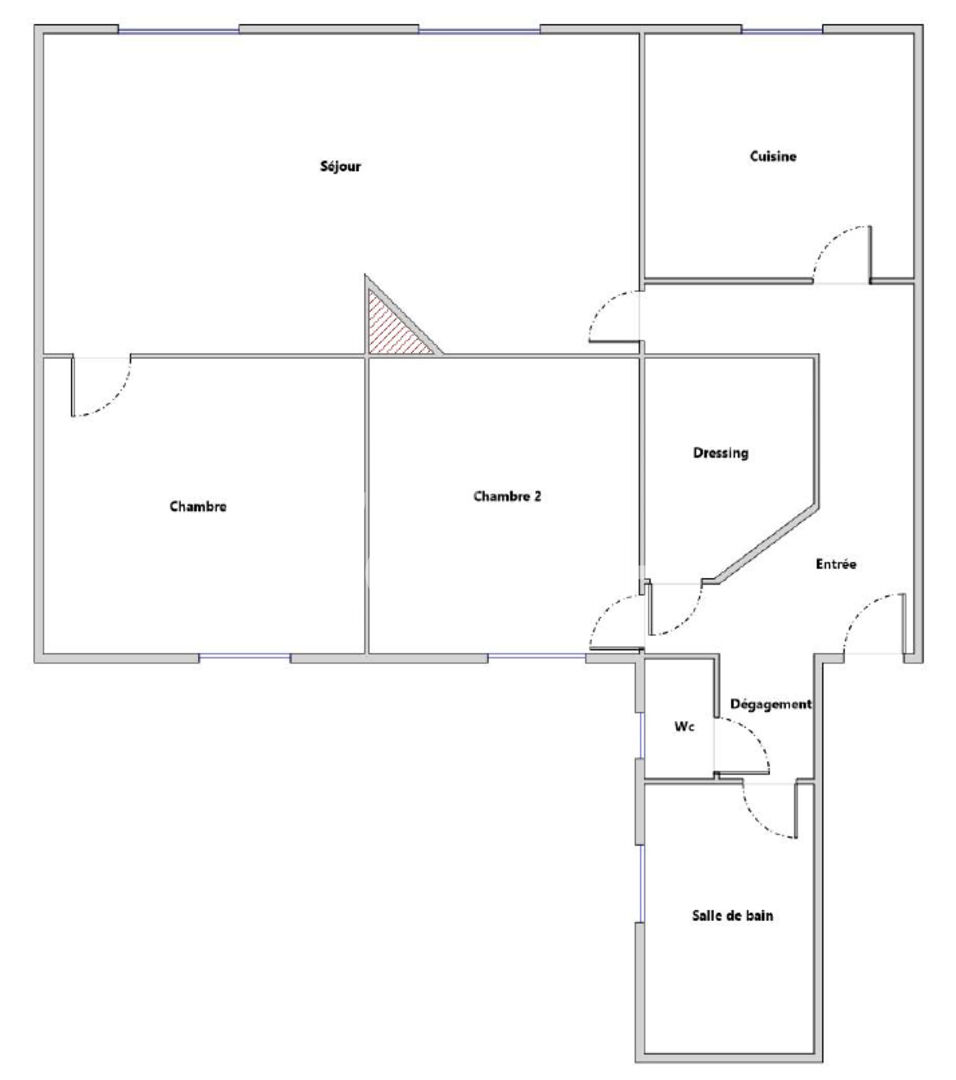 Charme de l'ancien 3P - Etage élevée - Rue du Poteau