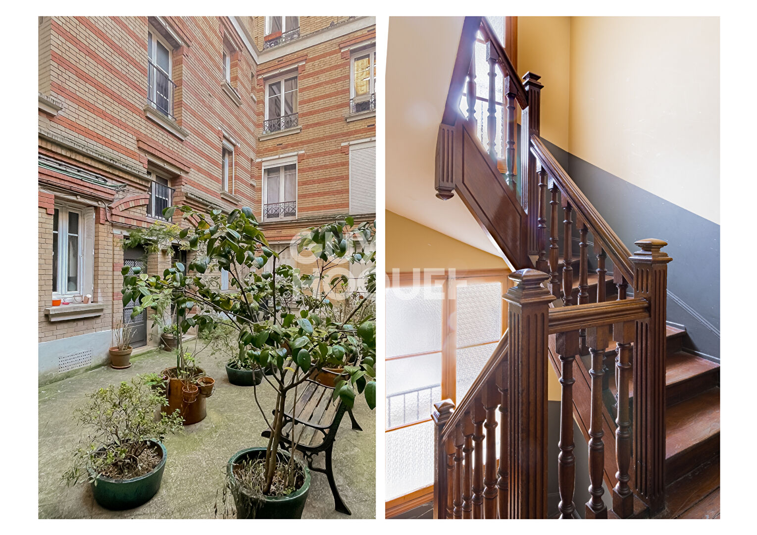 Charme de l'ancien 3P - Etage élevée - Rue du Poteau