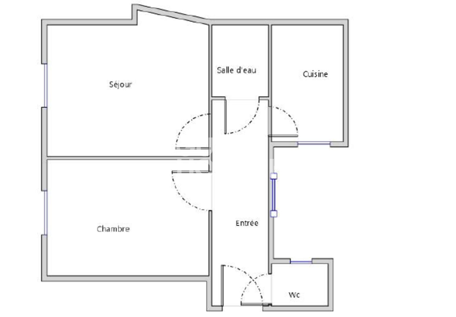 Appartement Paris 2 pièces - 40m2 - RUE MARCADET