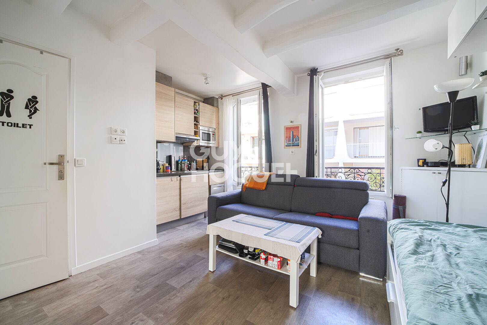Appartement Paris 1 pièce(s) 18.60 m2