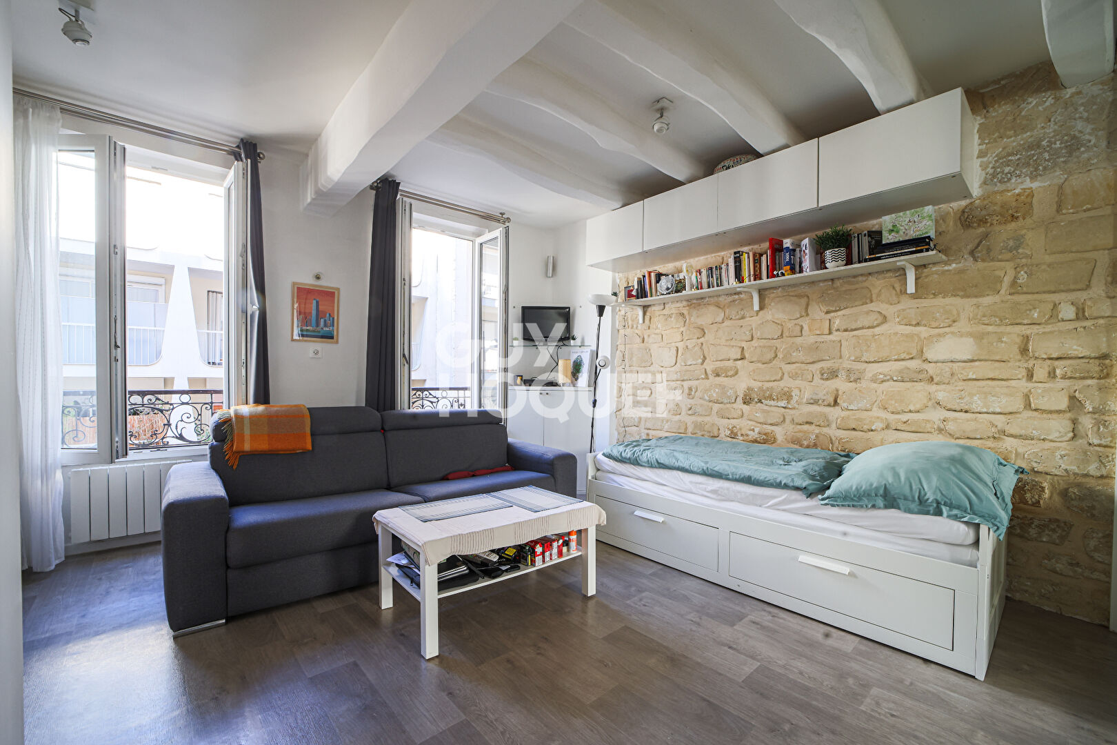 Appartement Paris 1 pièce(s) 18.60 m2