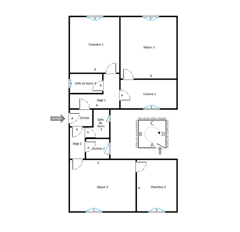 Secteur Nation appartement de  4 pièces