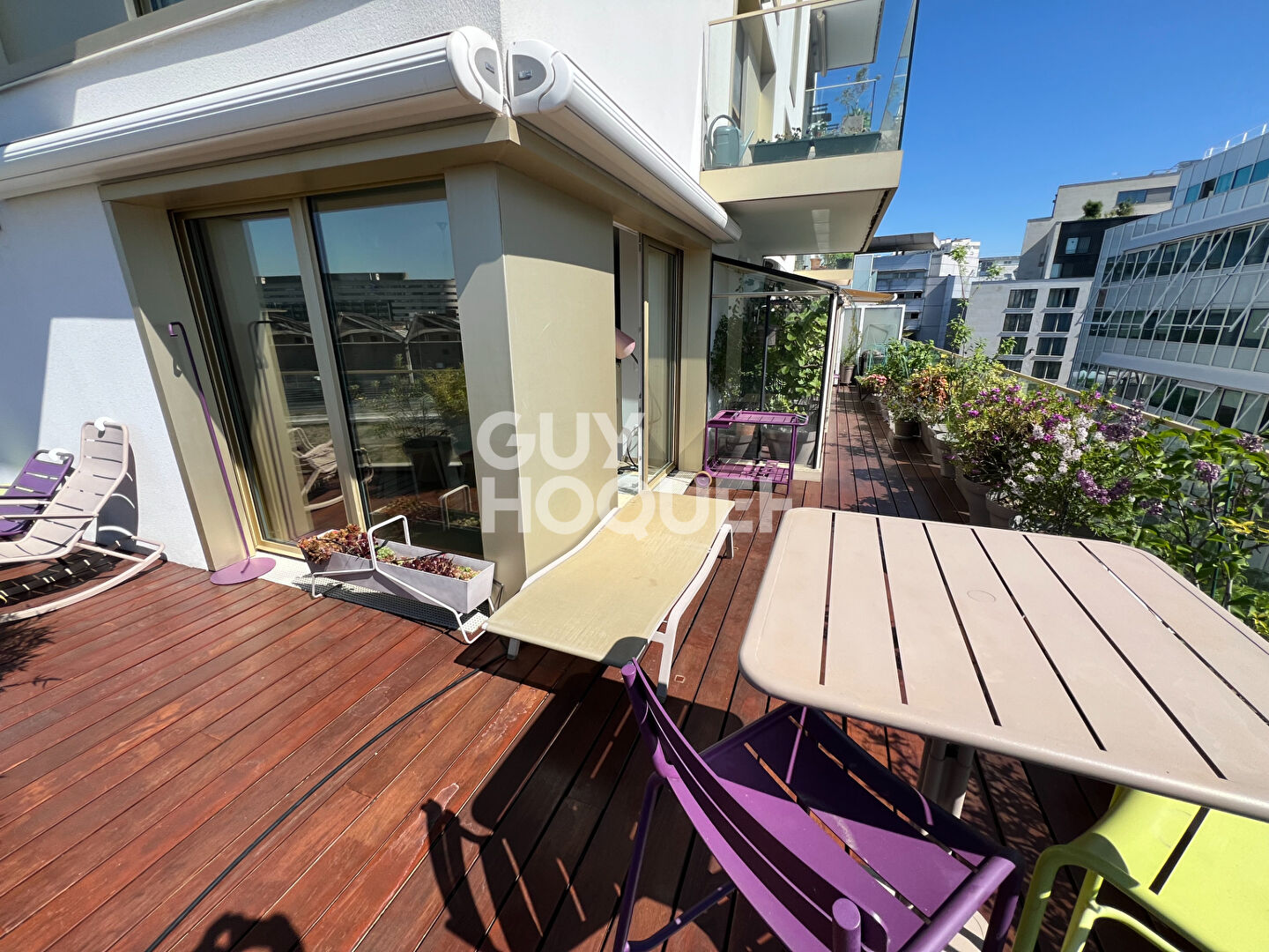 Élégance contemporaine et vaste terrasse plein ciel Paris 12