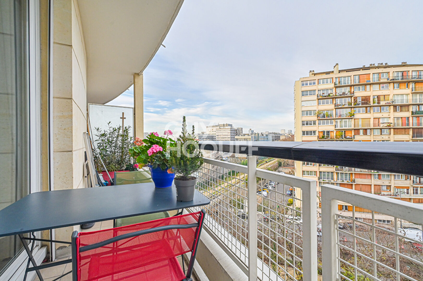 3 pièces lumineux en étage avec balcons