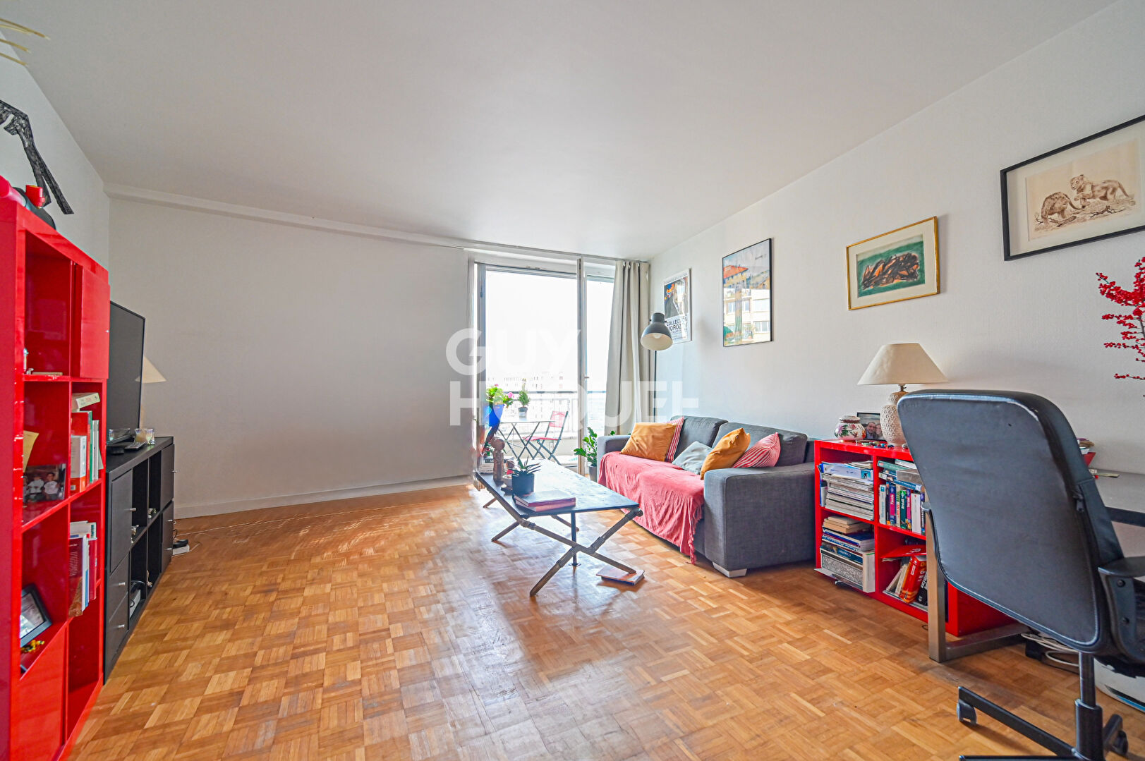 3 pièces lumineux en étage avec balcons