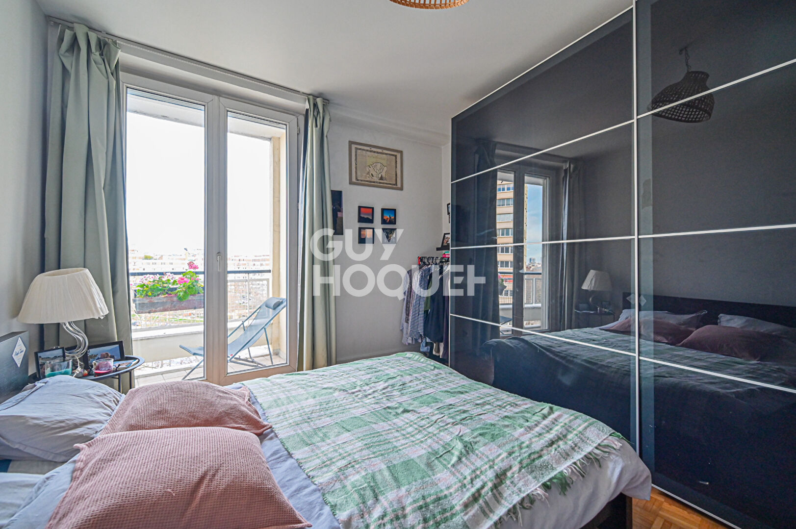 3 pièces lumineux en étage avec balcons