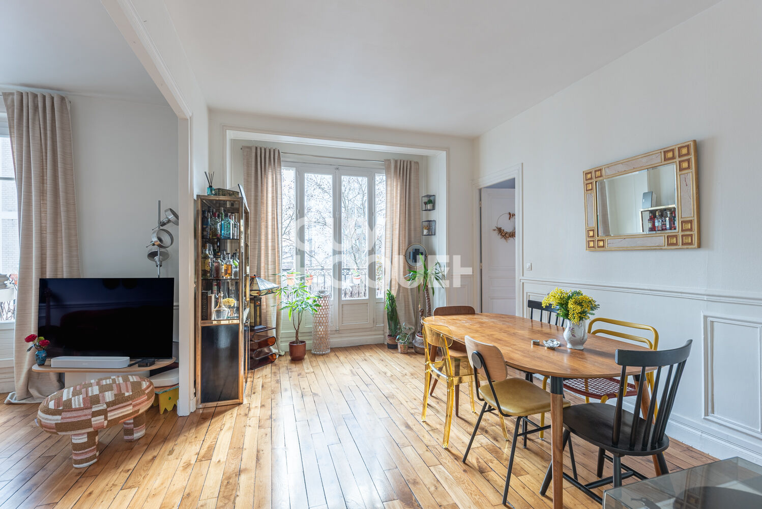 Gare de Lyon Rare 4 pièces traversant sans vis-à-vis