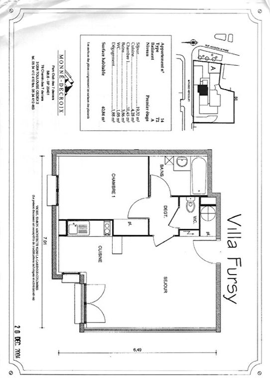 Appartement Lagny Sur Marne 2 pièce(s) 40.84 m2