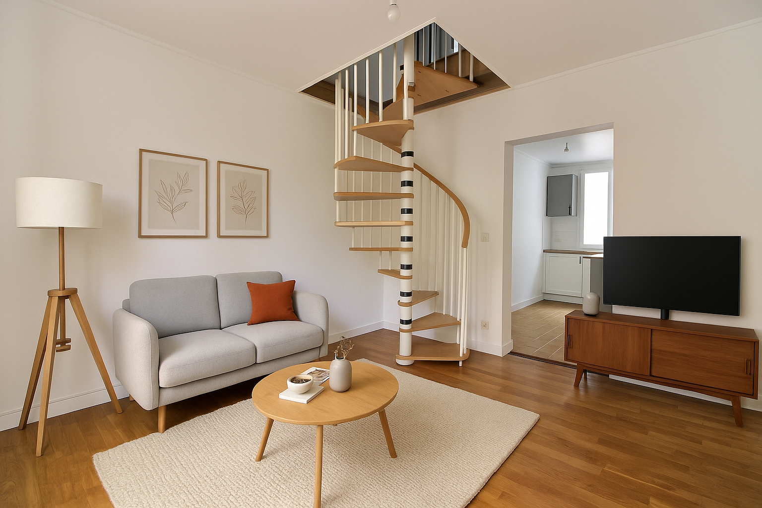 Paris 14 - Duplex de 25 m2 carrez ( 44m²  au sol )