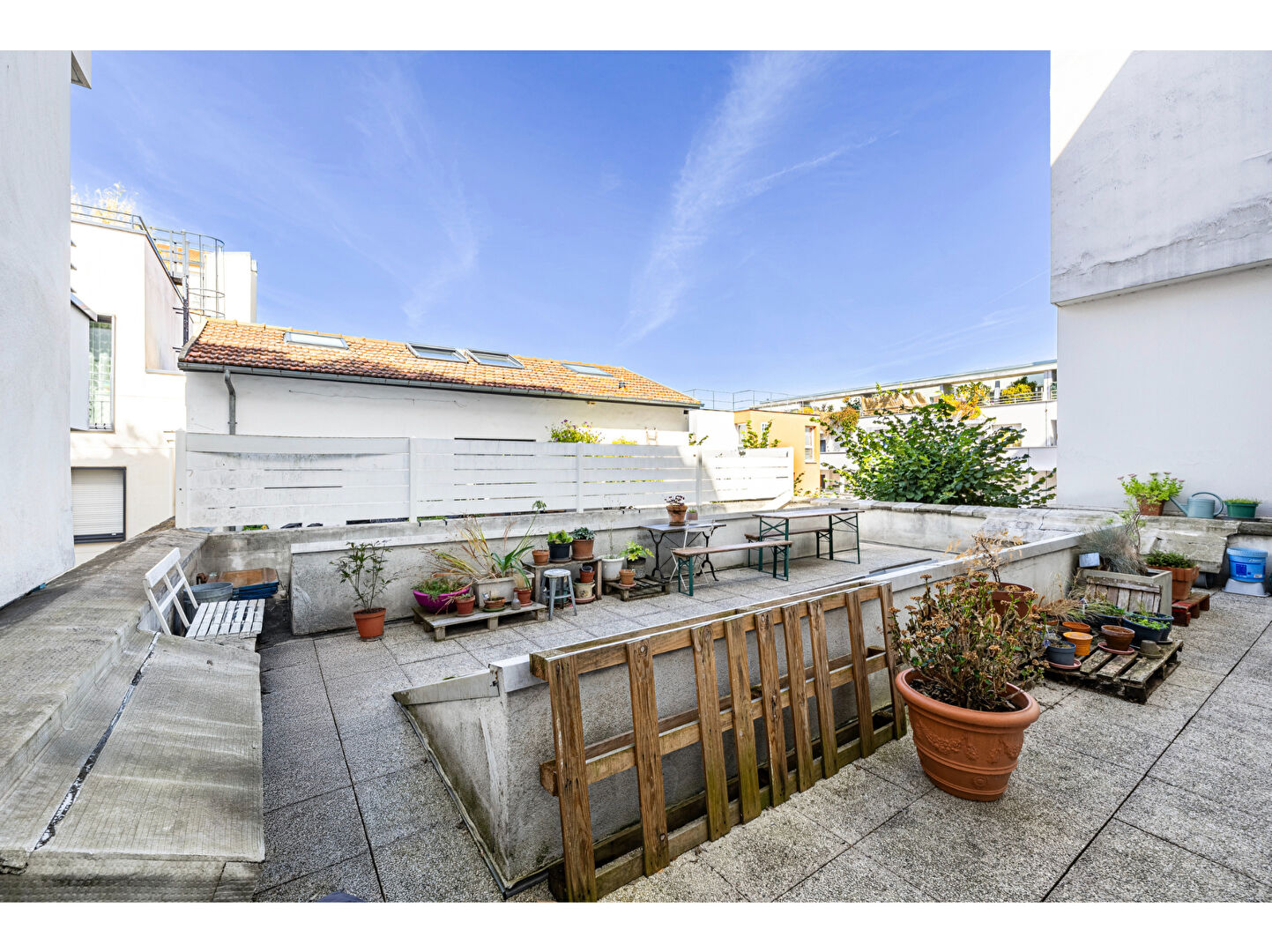 Appartement 2 pièces à vendre, dernier étage, exposition sud - Paris 19ème