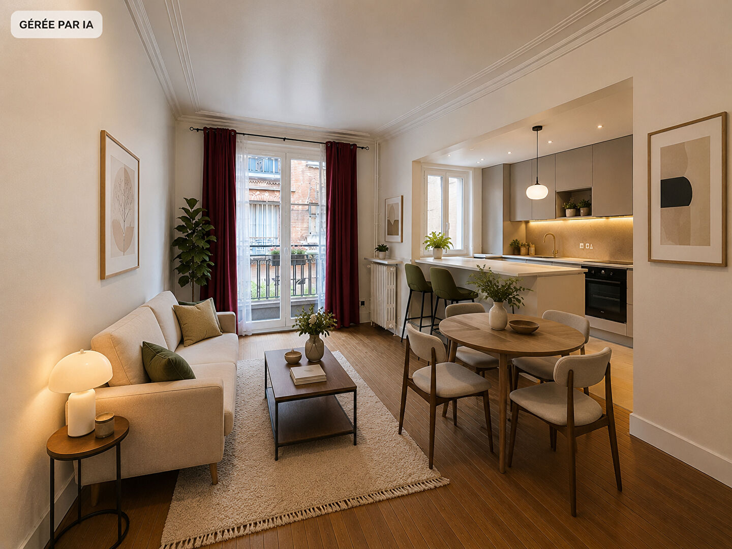 Levis, 2 pièces + terrasse 8m2