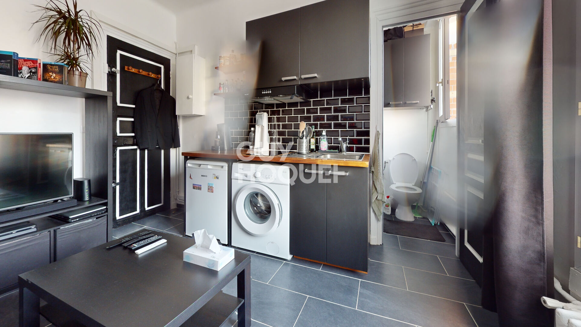 Charmant studio avec vue dégagée - Dernier étage - Gambetta