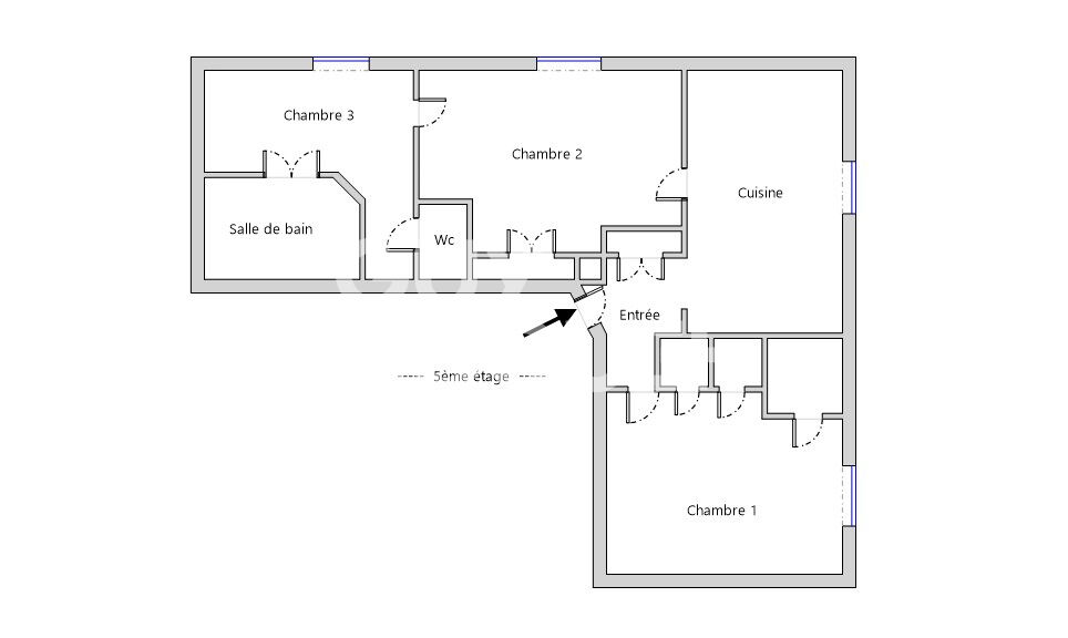 3 pièces à rénover / rue de Ménilmontant