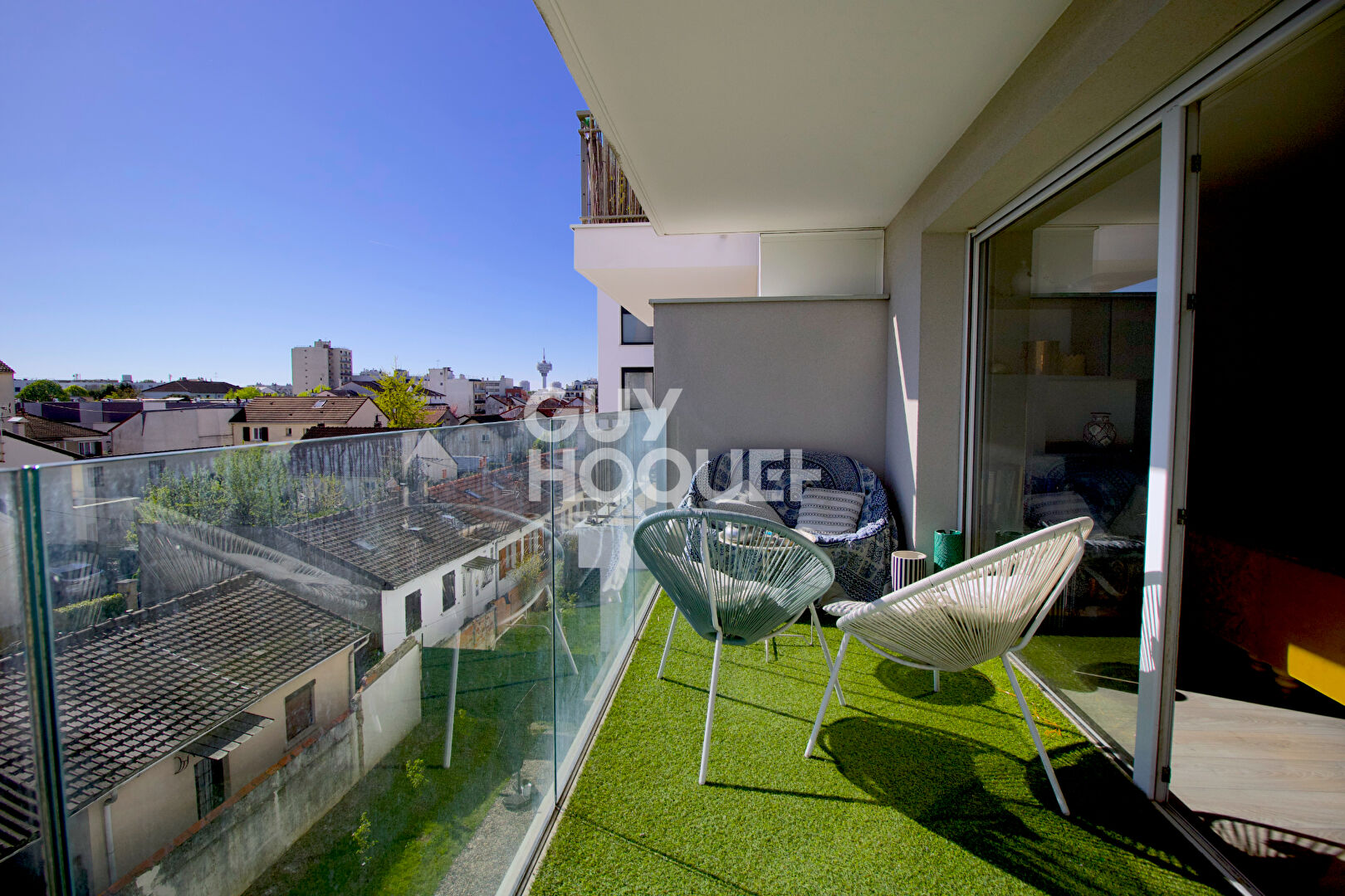 3 pièces avec terrasse et balcon - ROMAINVILLE
