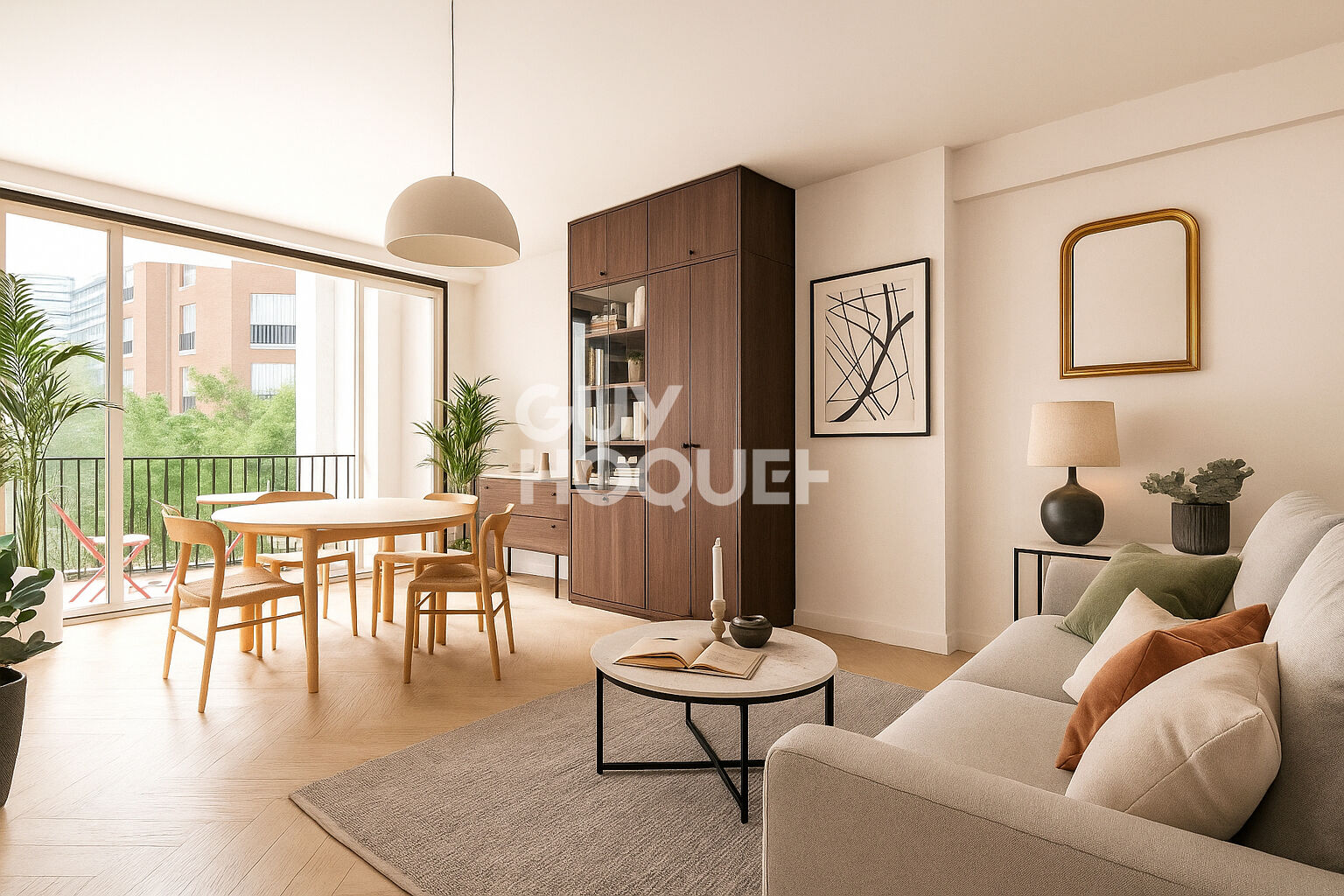 75015 CONVENTION- 3 PIÈCES 2 CHAMBRES 72.5M² AVEC BALCON