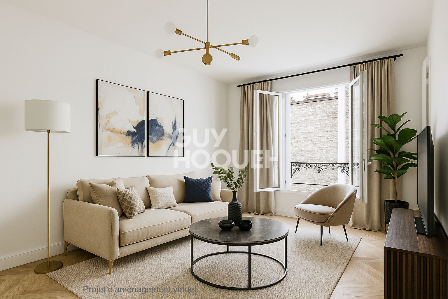 PARIS 15 - Lecourbe/Felix Faure - Appartement Paris 3 pièces 72 m2