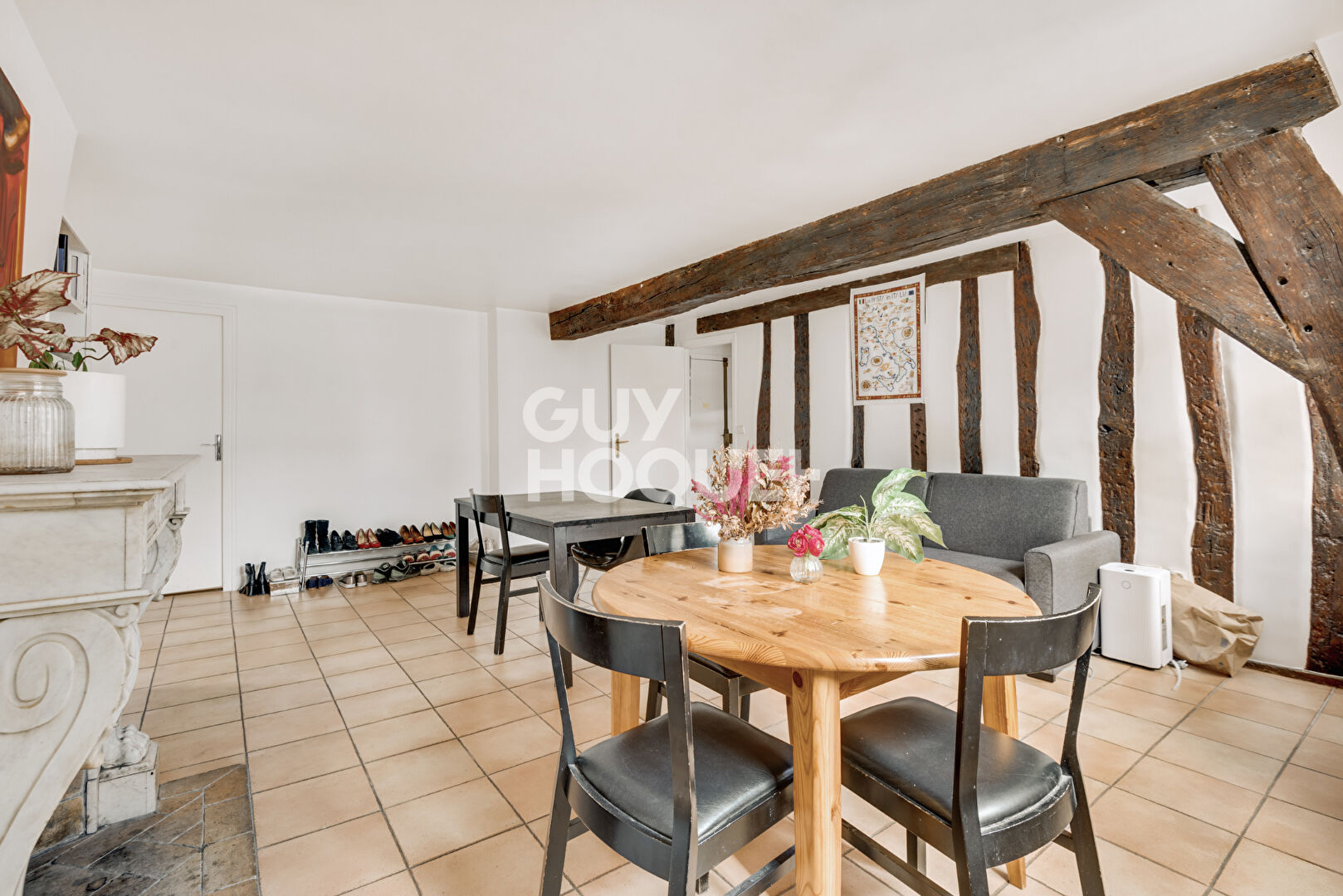 Secteur Henri IV - Duplex traversant 5 pièces  84m2