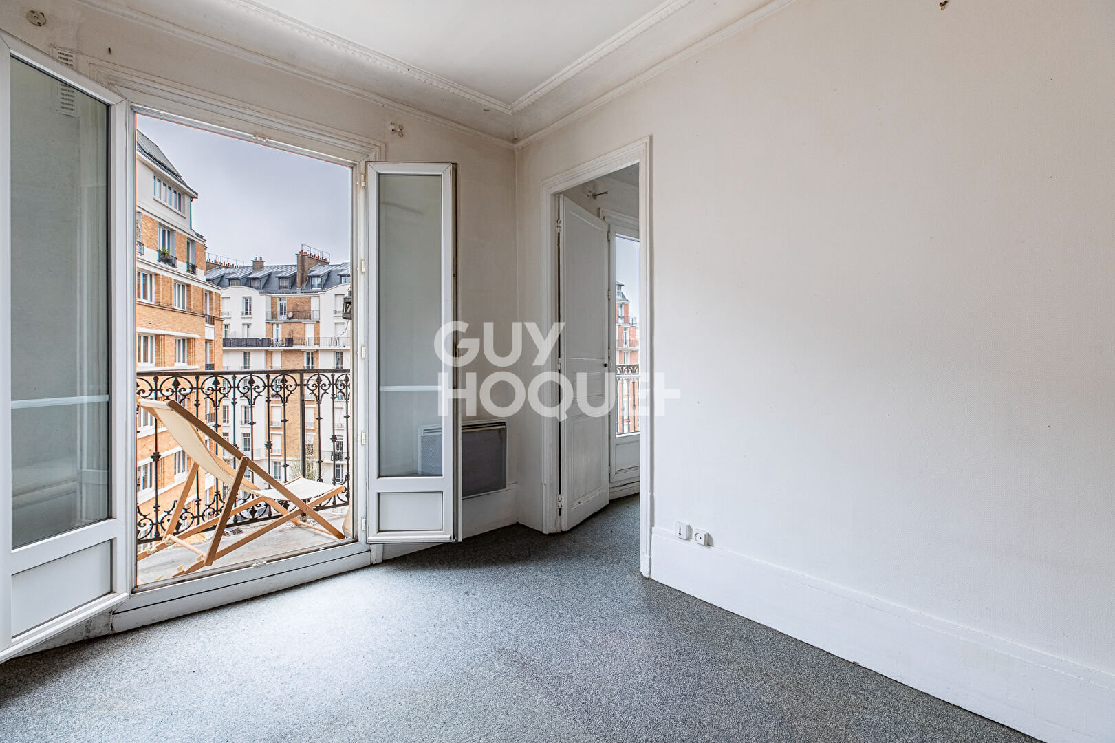 75016 Porte de Saint-Cloud | 2 pièces 35 m² | Balcon plein sud | Dernier étage