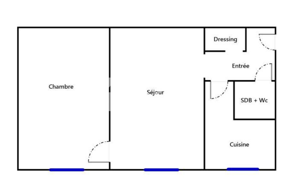 Appartement Paris 2 pièce(s) 45 m2