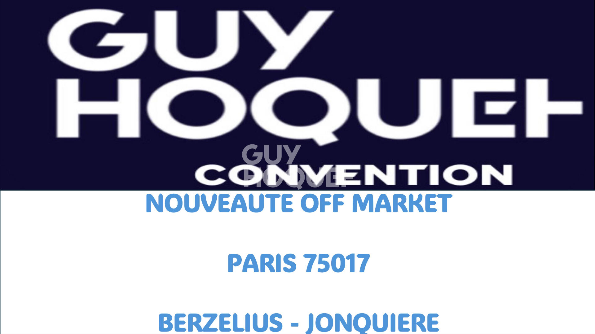 Appartement Paris 2 pièce(s) 29 m2 en OFF MARKET