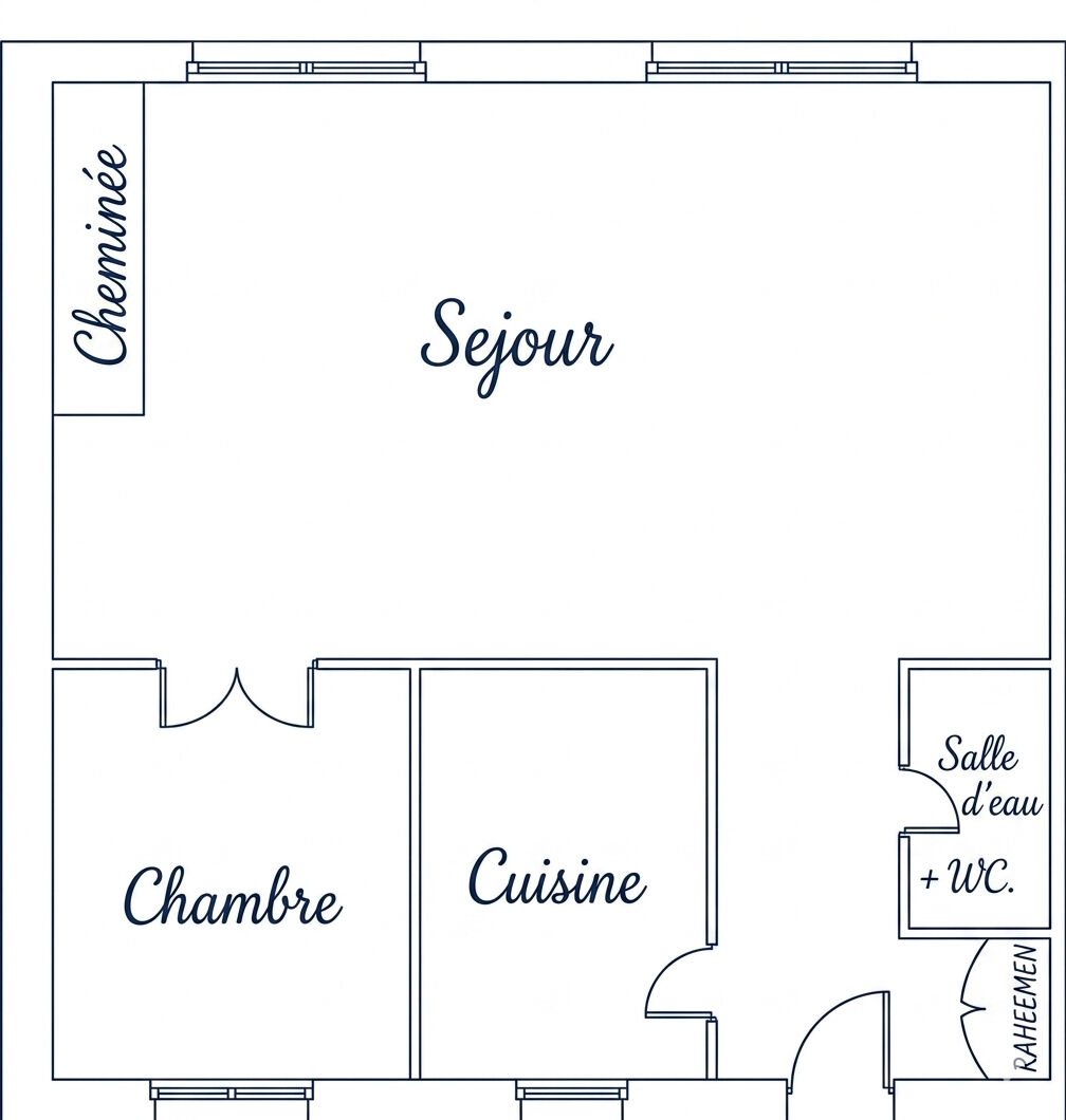 Appartement Paris 2 pièce(s) 47.49 m2