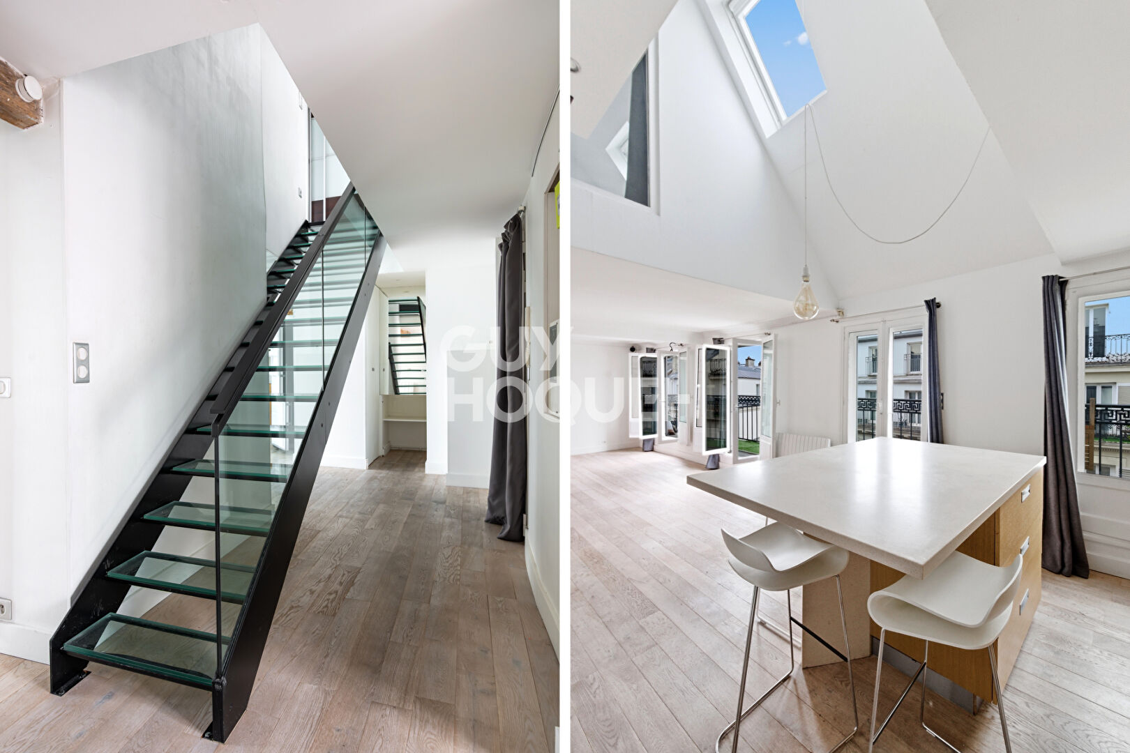 Bel appartement en duplex avec balcon - Vue Sacré Coeur et Tour Eiffel - 128 m2- Nouvelle Athènes 75009