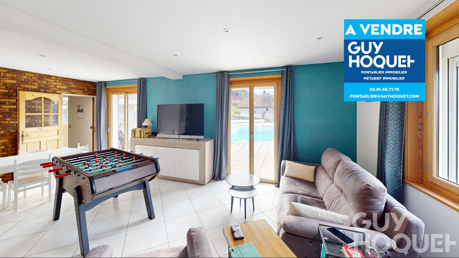 A VENDRE MAISON 6 CHAMBRES TERRAIN PISCINE