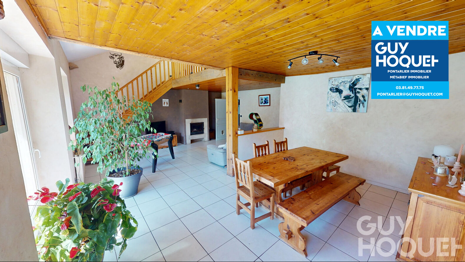 LEVIER MAISON A VENDRE TERRAIN GARAGE DOUBLE