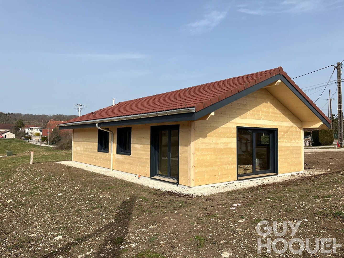 Maison neuve en construction L'Hôpital du Grosbois