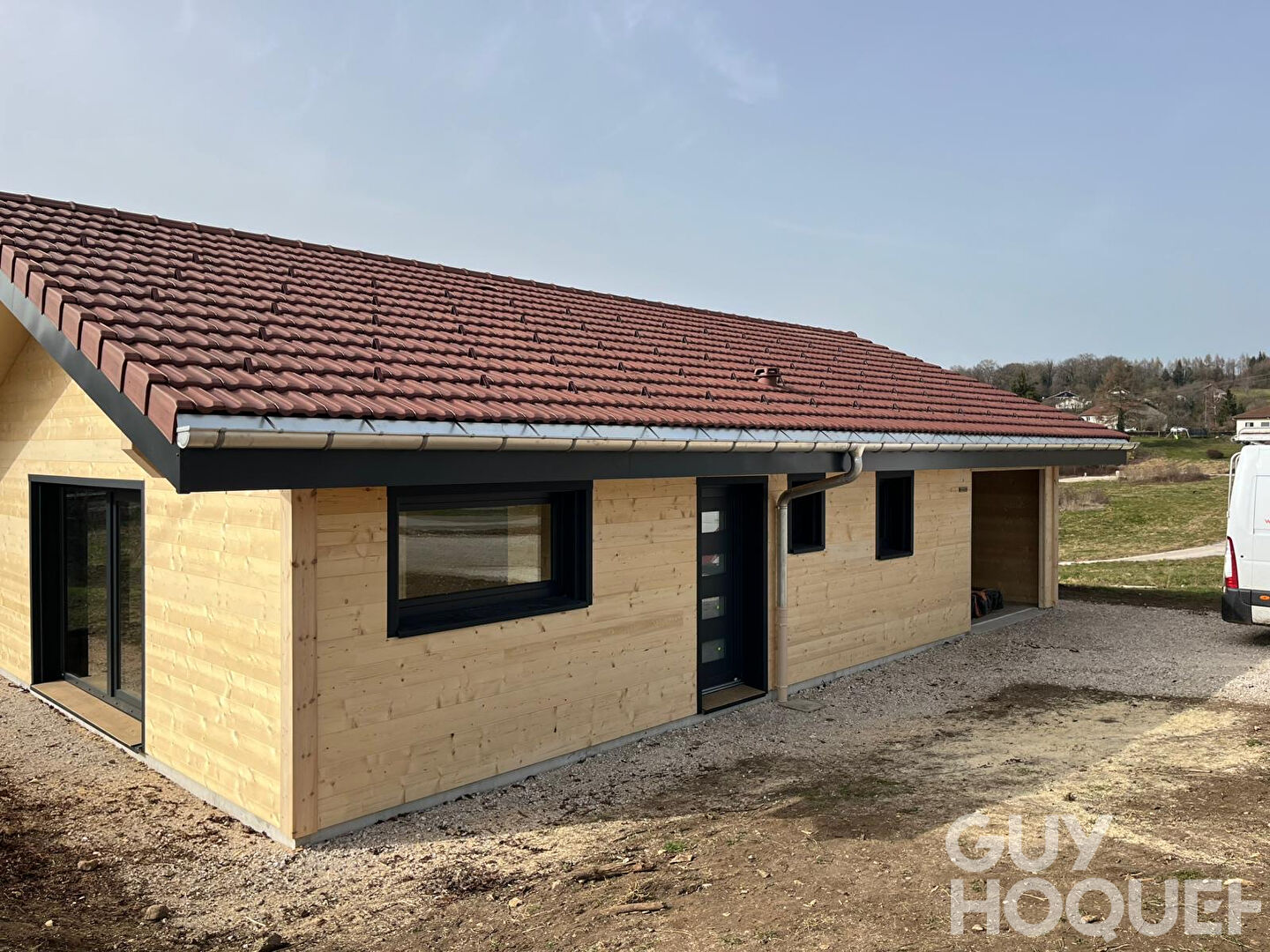 Maison neuve en construction L'Hôpital du Grosbois