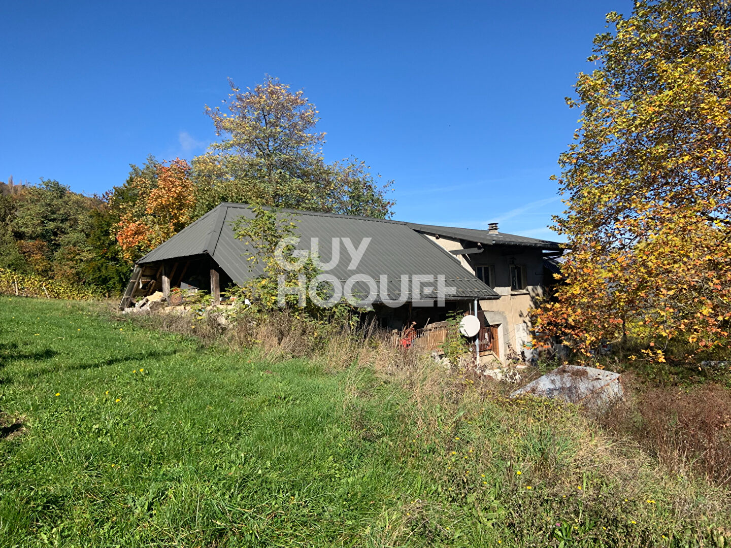 Maison 89m² + grange 50m² + hangear 114m²